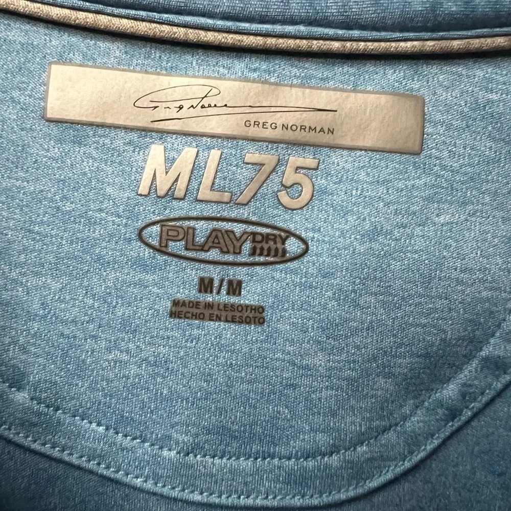 Greg Norman ML75 Polo Golf Shirt Sz M